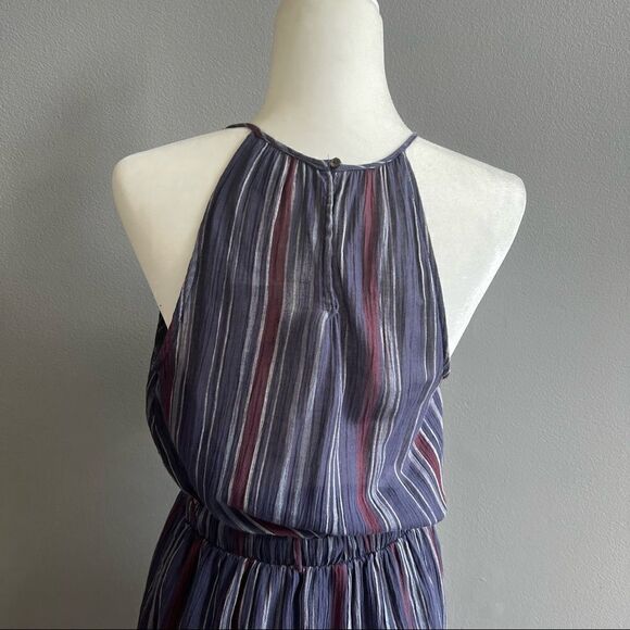Universal Thread Women Striped Sleeveless Maxi Size Small Navy Blue - Picture 7 of 9